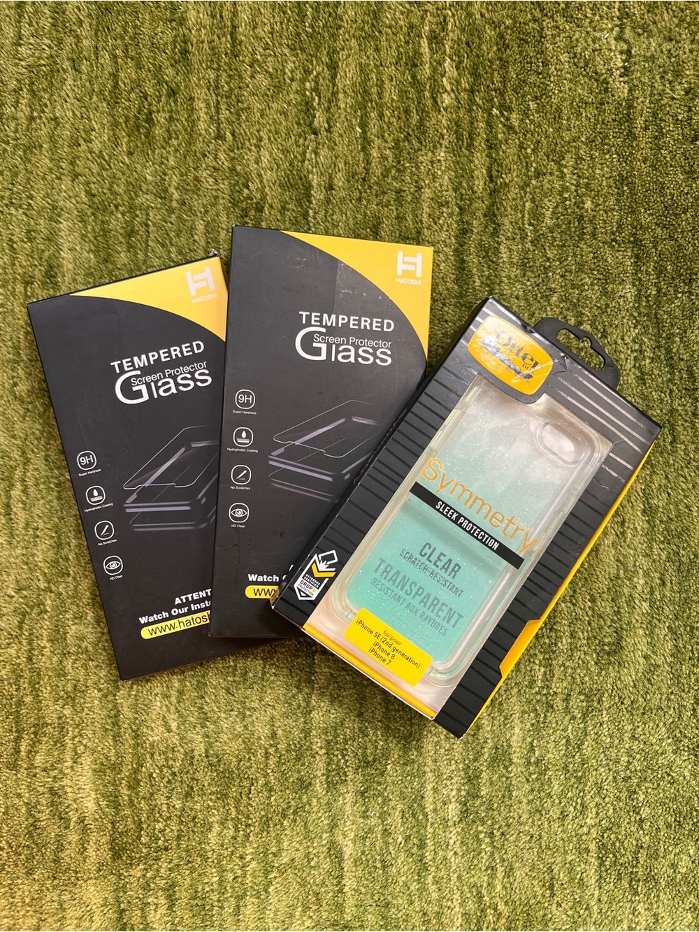 OtterBox Screen Protectors & Clear Symmetry Case - Black, Clear, Yellow
